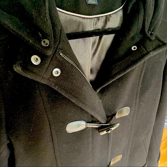 Pendleton Petite Medium wool trench coat with toggles & detachable hood - Picture 2 of 7